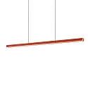 pendant luminaire DORICA SP1 D46 / B1400 down, 1 flame, long, DALI controllable, fluted IP20, orange dimmable
