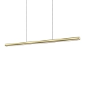 pendant luminaire DORICA SP1 D46 / B1400 down, 1 flame, smooth, long, DALI controllable IP20, brushed brass dimmable