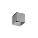 Luminaire mural d'extérieur ATOM UP/DOWN 10CM haut / bas, forme en dé, réglable IP54, gris 