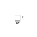 Ideal Lux outdoor wall luminaire ATOM UP/DOWN 10CM up / down, cube shape, adjustable IP54, black 