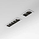 Ideal Lux recessed downlight LIKA FI TRIM D11 3 flames, on/off, with trim, UGR < 16 IP20, white matt 