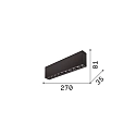 surface downlight LIKA PL SURFACE D27 10 flames, on/off, UGR < 16 IP20, black matt 