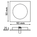 ISOLED Cadre de montage BRUSH TWO pivotant, rotatif, aluminium