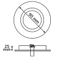 ISOLED Cadre de montage BRUSH TWO pivotant, rotatif, aluminium brossé