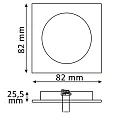 ISOLED Cadre de montage BRUSH TWO pivotant, rotatif, aluminium