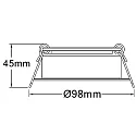 ISOLED Downlight IP44, satiné, blanche 
