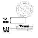 ISOLED Lampe LED G4 G4 3W 310lm 3000K 120° CRI >80 