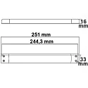 ISOLED Transformateur ULTRASLIM 24VDC plat, constante de tension, commutable, blanche
