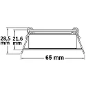 ISOLED Lumière encastrée IP40, nickel brossé  6,5W 400lm 2700K 60° 60° CRI 80-89