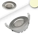 Lumière encastrée IP40, argent gradable 8W 650lm 2700K 120° 120° CRI 80-89