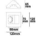 ISOLED Lumière encastrée GX5.3 IP20, blanche