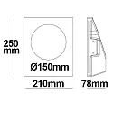 ISOLED Lumière encastrée GU10 IP20, blanche