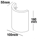 ISOLED Luminaire mural IP20, blanche 