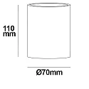 ISOLED surface luminaire GU10 IP20, white