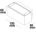 Luminaire mural IP54, anthrazit 