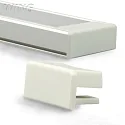 Accessory for profile WING20 SMALL - with flat cover - endcap