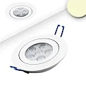 Lumière encastrée pivotant, dimmable IP40, blanche gradable 16W 1050lm 2700K 72° 72° CRI 80-89