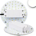 LED Conversion board, Ø 13cm, 100-277V AC, 9W 4200K 1100lm 120°, with magnet, incl. pre-installed transformer