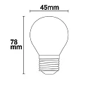 ISOLED Ampoule à filament forme de gouttes ILLU dimmable E27 4W 335lm 2700K 360° CRI 80-89 gradable