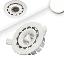 Lumière encastrée pivotant, dimmable IP20, blanche gradable 15,1W 1300lm 4000K 45° 45° CRI 80-89