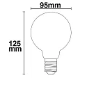 ISOLED Lampe globe E27 8W 750lm 2700K 360° CRI 80-89 gradable
