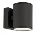 Outdoor wall luminaire Up&Down, IP54, round, 1x / 2x GX53, excl. lamps, aluminium / glass, anthracite