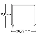 ISOLED Accessory for profile SURF24(FLAT) / DIVE24(FLAT) - cover COVER12, opal, 65% translucency, 200cm