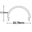 ISOLED Accessory for profile SURF24(FLAT) / DIVE24(FLAT) - cover COVER13, opal, 65% translucency, 200cm