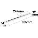 ISOLED Luminaire triphasé IP20, blanche 