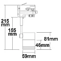 ISOLED Adaptateur triphasé, noir 