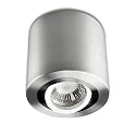 Luminaire de plafond pivotant IP20, aluminium brossé gradable