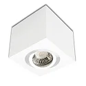 Ceiling luminaire for GU10 / MR16, angular, IP20, swivelling, excl. socket, excl. lamps, white