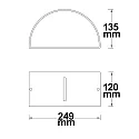ISOLED Luminaire mural haut bas E27 IP54, anthrazit gradable