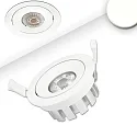 Lumière encastrée pivotant, dimmable IP40, blanche gradable 15W 1250lm 4000K 45° 45° CRI 90-100