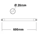 ISOLED LED tube T8 NANO+ G13 9W 1200lm 3000K 300° CRI 80 