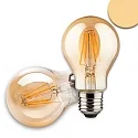 Ampoule à filament forme standard VINTAGE LINE A60 dimmable clair E27 8W 500lm 2200K 360° CRI 80-89 gradable