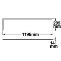 ISOLED Lampe suspendue haut bas, UGR < 19 IP20, blanche gradable