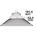 Projecteurs de hall FL IP65, aluminium, noir  gradable