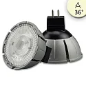 Full spectrum LED spot MR16 COB, 12V AC / DC, GU5.3, 7W 2700K 500lm 36°, CRI>98, dimmable