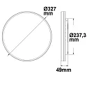 ISOLED Applique et plafonnier IP54, blanche 