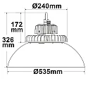ISOLED Projecteurs de hall FL dimmable IP65, aluminium, noir  gradable