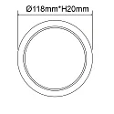 ISOLED Downlight Flex IP52, satiné, blanche 