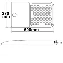 ISOLED Projecteur Street Light HE75 rigide, dimmable IP68, noir  gradable