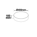 ISOLED Luminaire de plafond rond, CCT Switch IP20, blanche gradable
