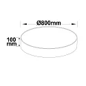 ISOLED Luminaire de plafond rond, CCT Switch IP20, blanche gradable