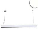 Lampe suspendue Raster Up+Down haut bas, pour VDU IP40, noir mat, gris argent gradable