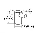 ISOLED Adaptateur Street Light HE75-115, noir 