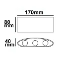 ISOLED Luminaire mural haut bas IP54, blanche 