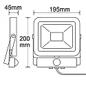 Projecteur pivotant, rotatif IP65, noir , blanche 