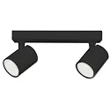 Applique et plafonnier pivotant GU10 IP20, noir mat gradable